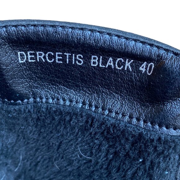 Patrizia Dercetis Faux Leather Suede Tall Boot Black Buckle Riding Country-8 - Picture 15 of 16